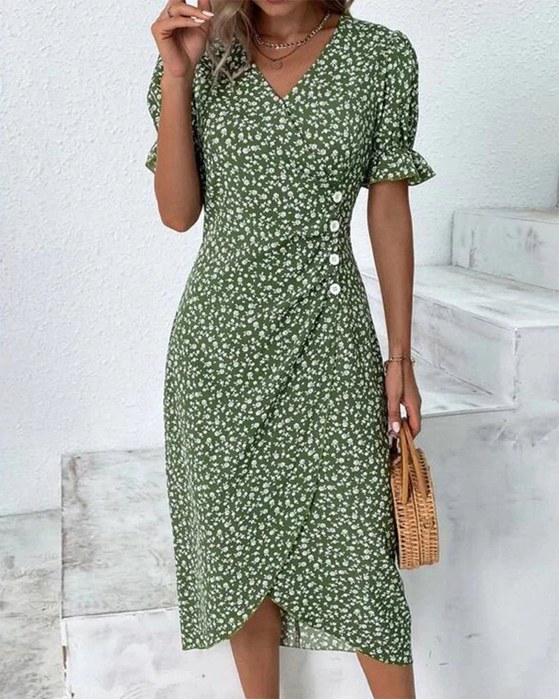 Delaney | Wrap Midi Dress