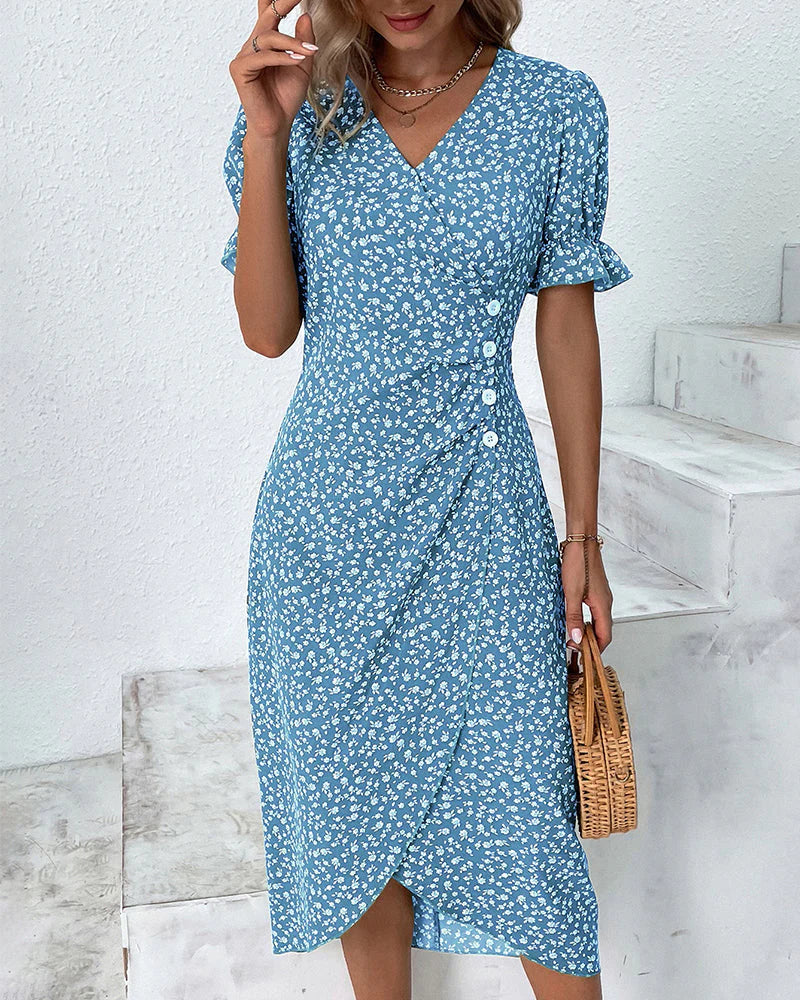 Delaney | Wrap Midi Dress