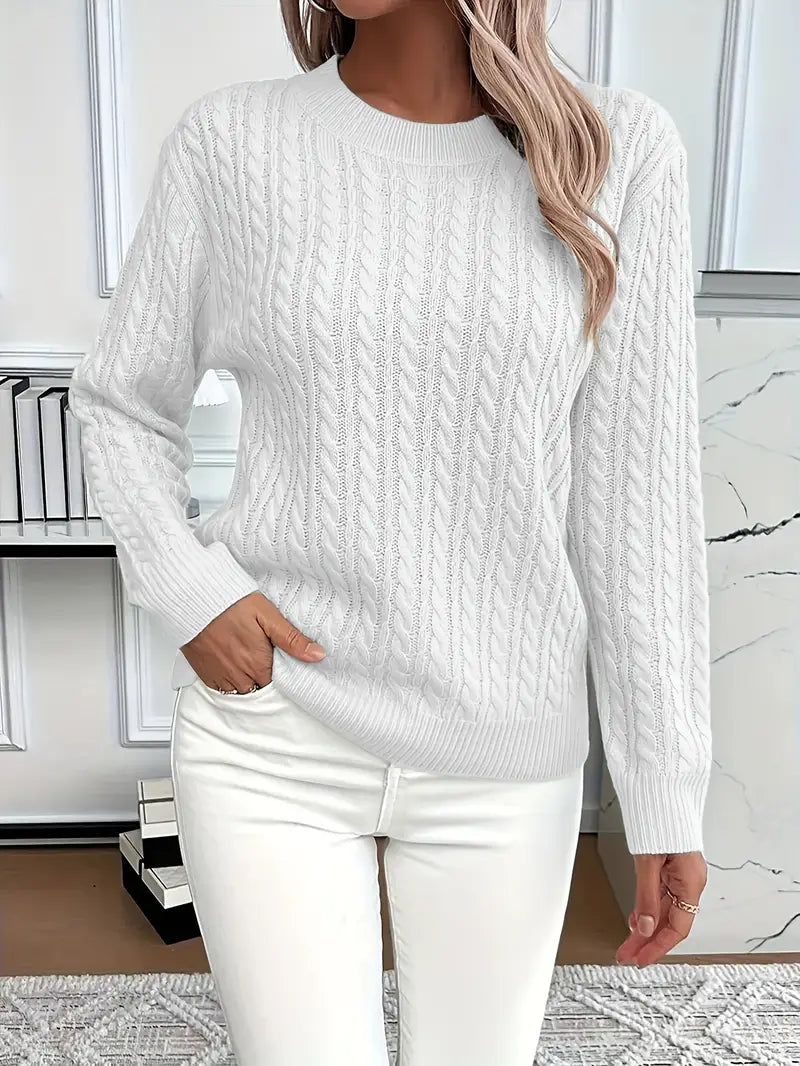 Amelia - Classic Cable Knit Jumper