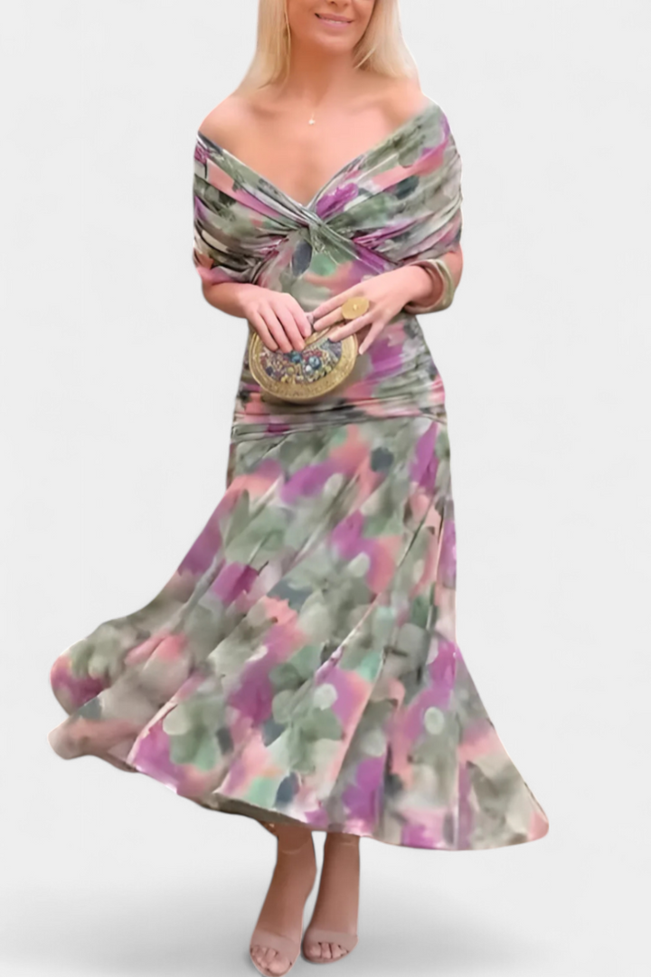 Elaya | Off-Shoulder Evening Dress