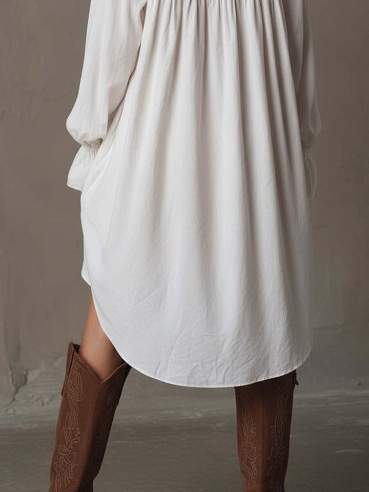 Aurielle | Lace Irregular Hem Mini Dress