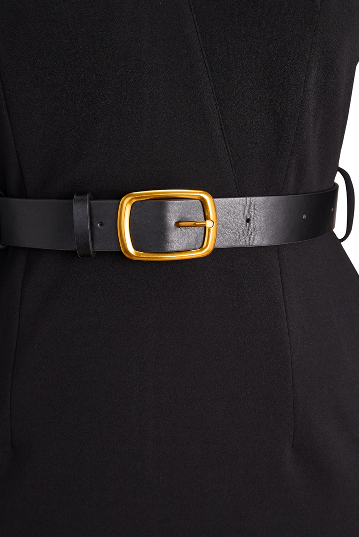 Velmira | Belted Pencil Midi Dress