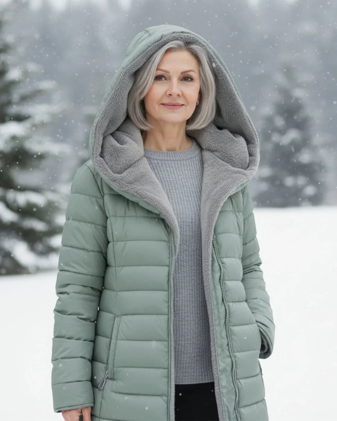 Olivia | Winter jacket with a warm hood