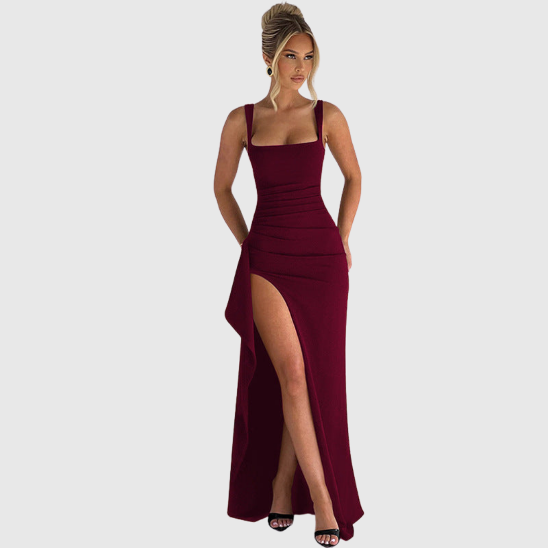 Cell | Elegant Open-Back Maxi Dress