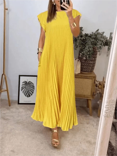 Sandra | Elegant Pleated Dress