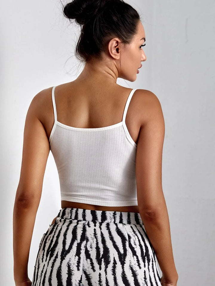 Luna | Button Crop Cami