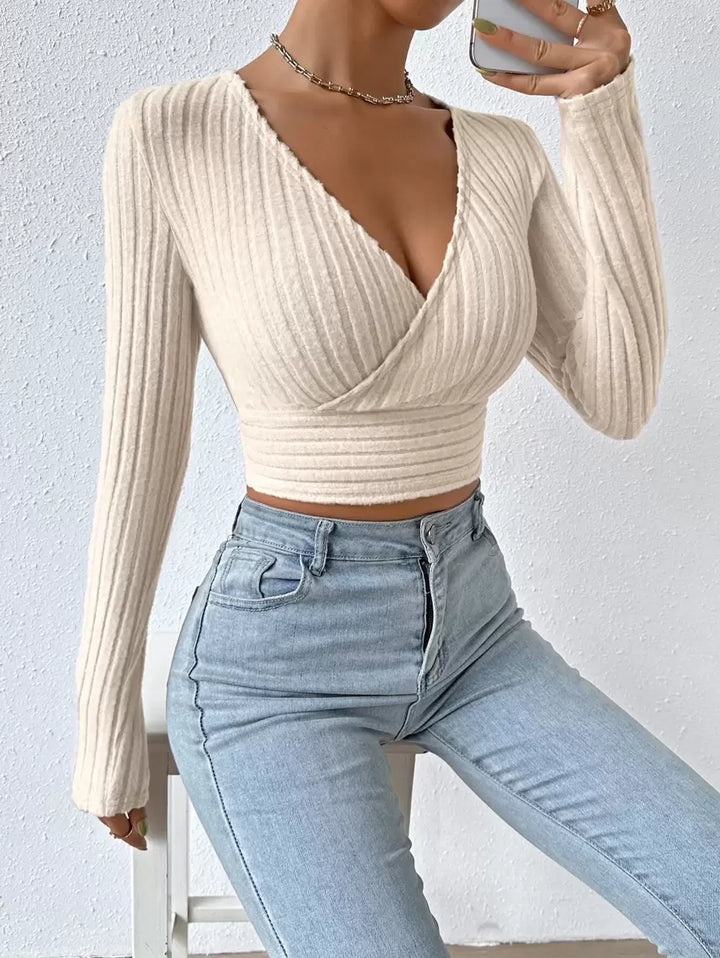 Serelune | Elegant Wrap Crop Top