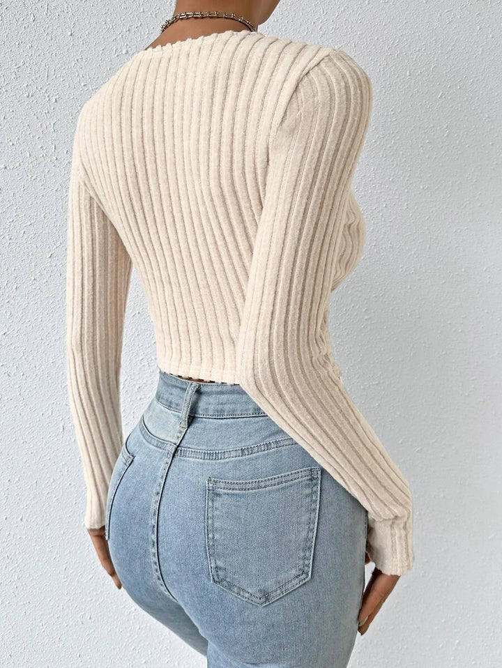 Serelune | Elegant Wrap Crop Top