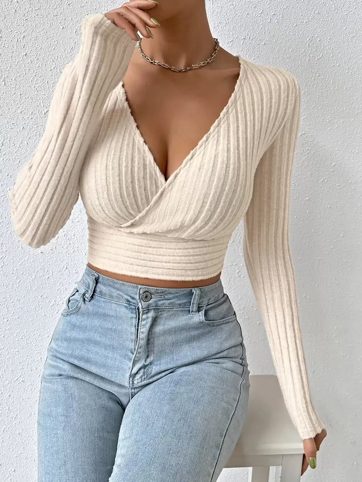 Serelune | Elegant Wrap Crop Top