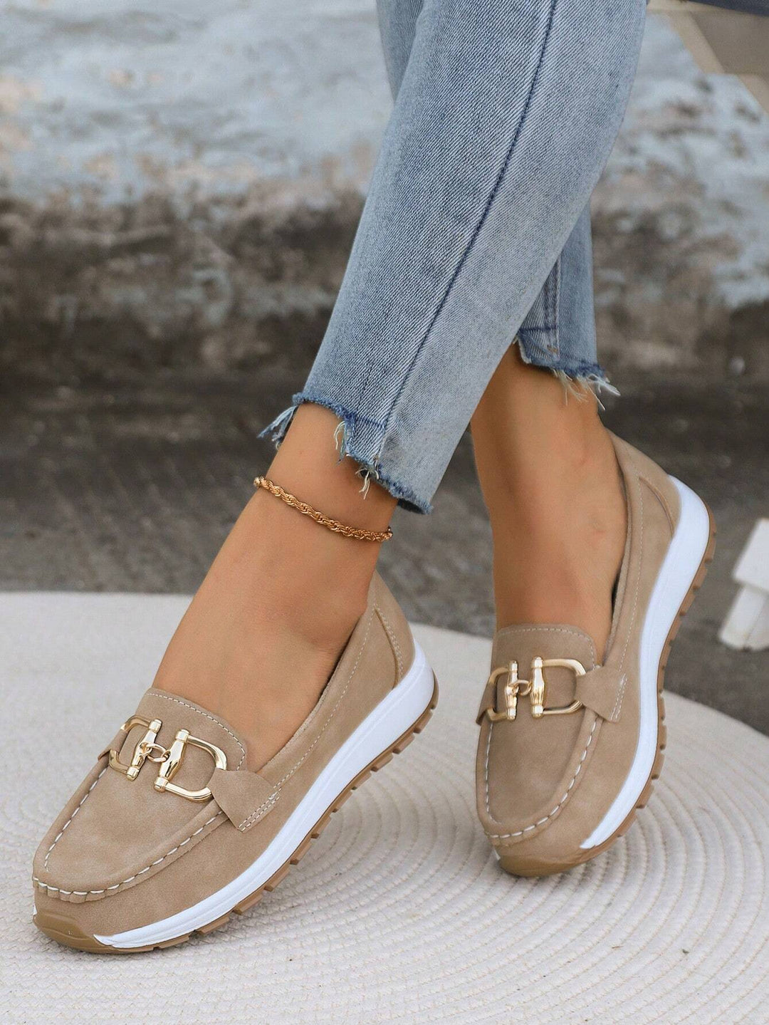 Ellie | Flat Wedge Loafers