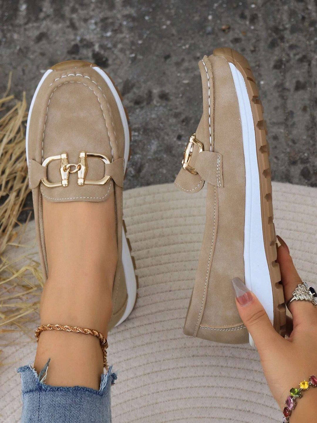 Ellie | Flat Wedge Loafers