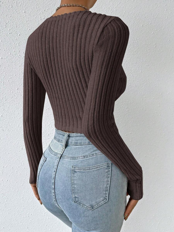 Serelune | Elegant Wrap Crop Top