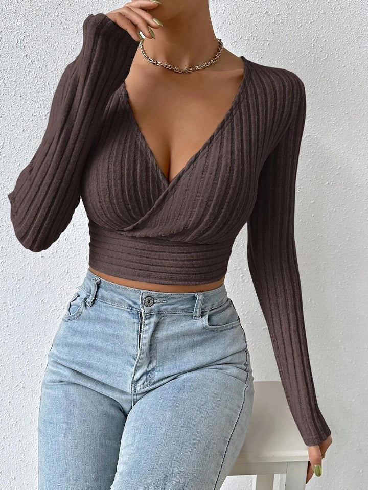 Serelune | Elegant Wrap Crop Top