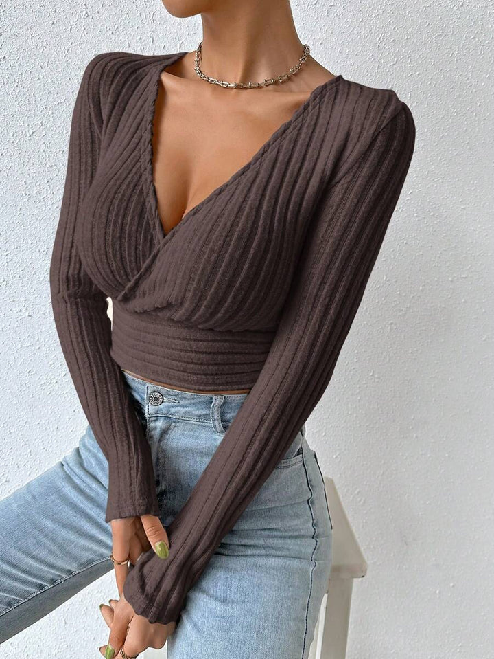 Serelune | Elegant Wrap Crop Top
