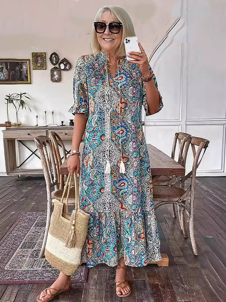 Gene | Boho Grace Midi Dress