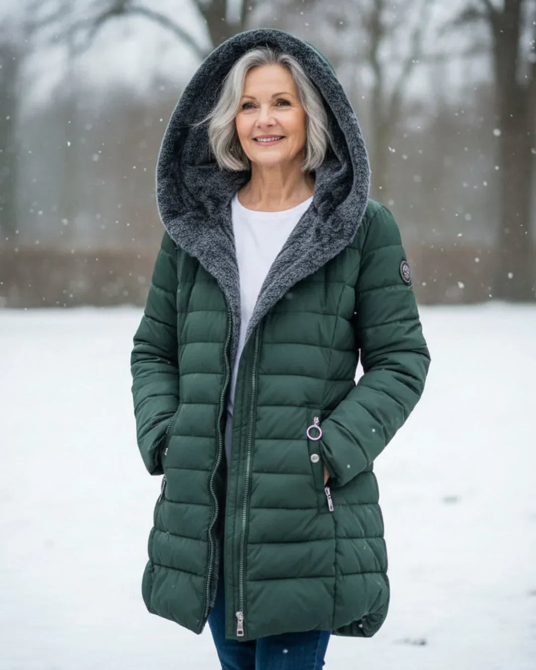 Olivia | Winter jacket with a warm hood