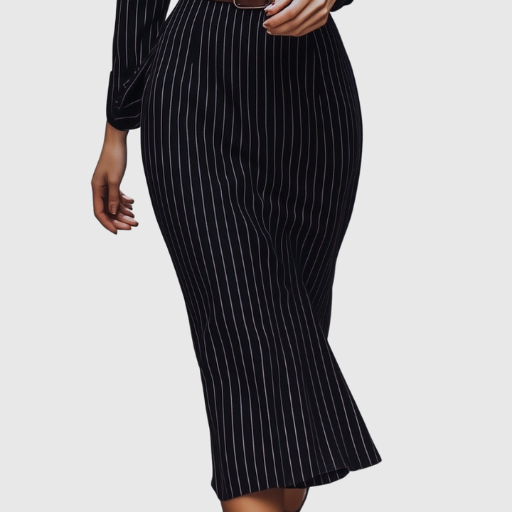 Levra | Pinstripe Shirt Dress