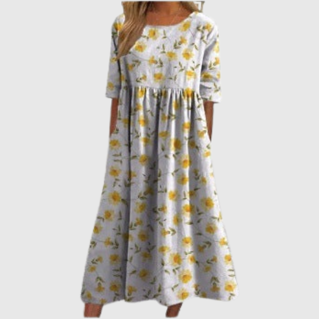 Calira | Relaxed Floral Midi Dress