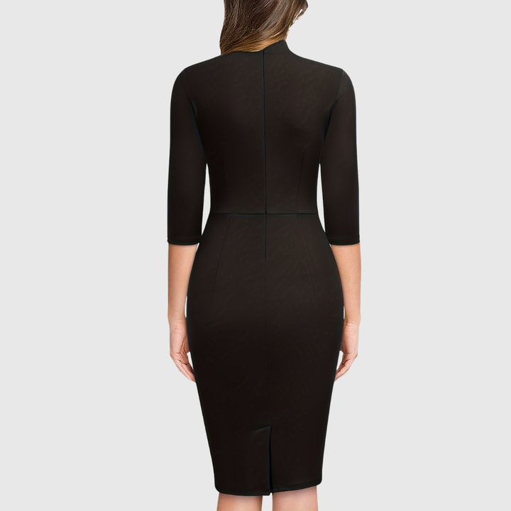 Hariethe | Tie-Neck Sheath Dress