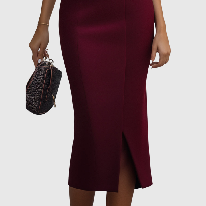 Velora | Sculpted Midi Dress
