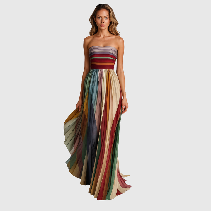 Isola | Chic Strapless Maxi Dress