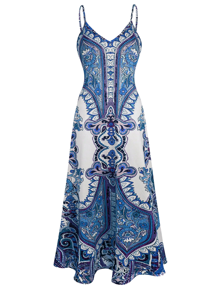 Ottilie | Boho Floral Sleeveless Dress