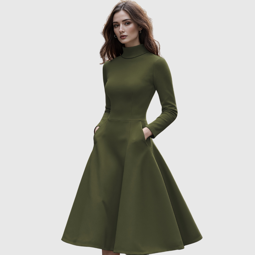 Lillie | High-Neck A-Line Dress