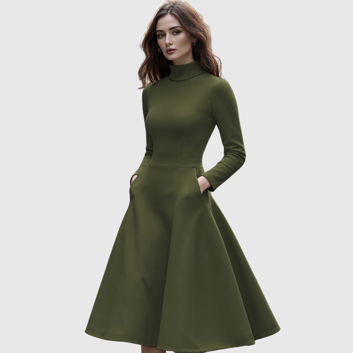 Lillie | High-Neck A-Line Dress