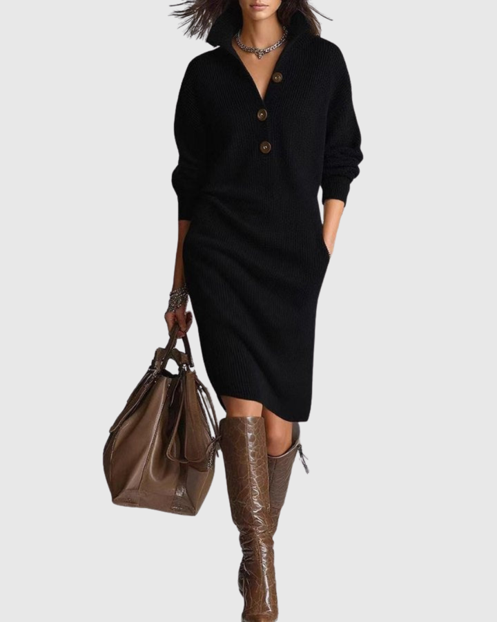 Arianell | Wool Knit Midi Dress