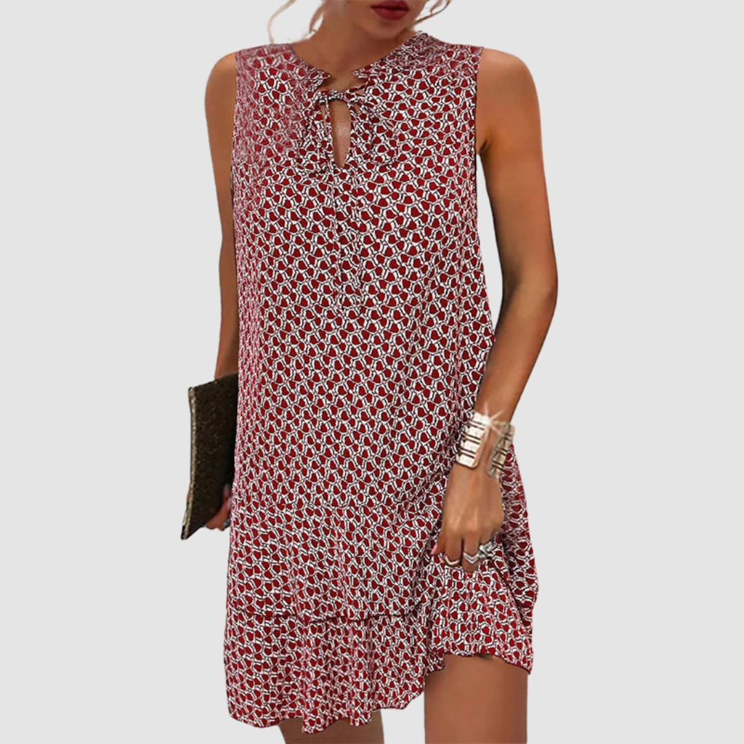 Evy | Sleeveless Printed Mini Dress