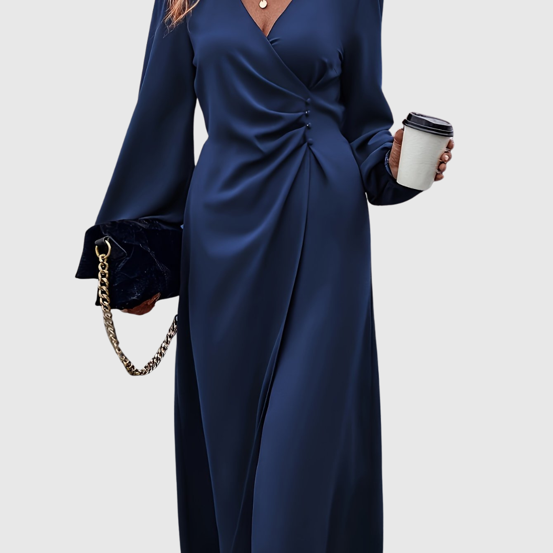 Islanna | Twist Front Midi Dress