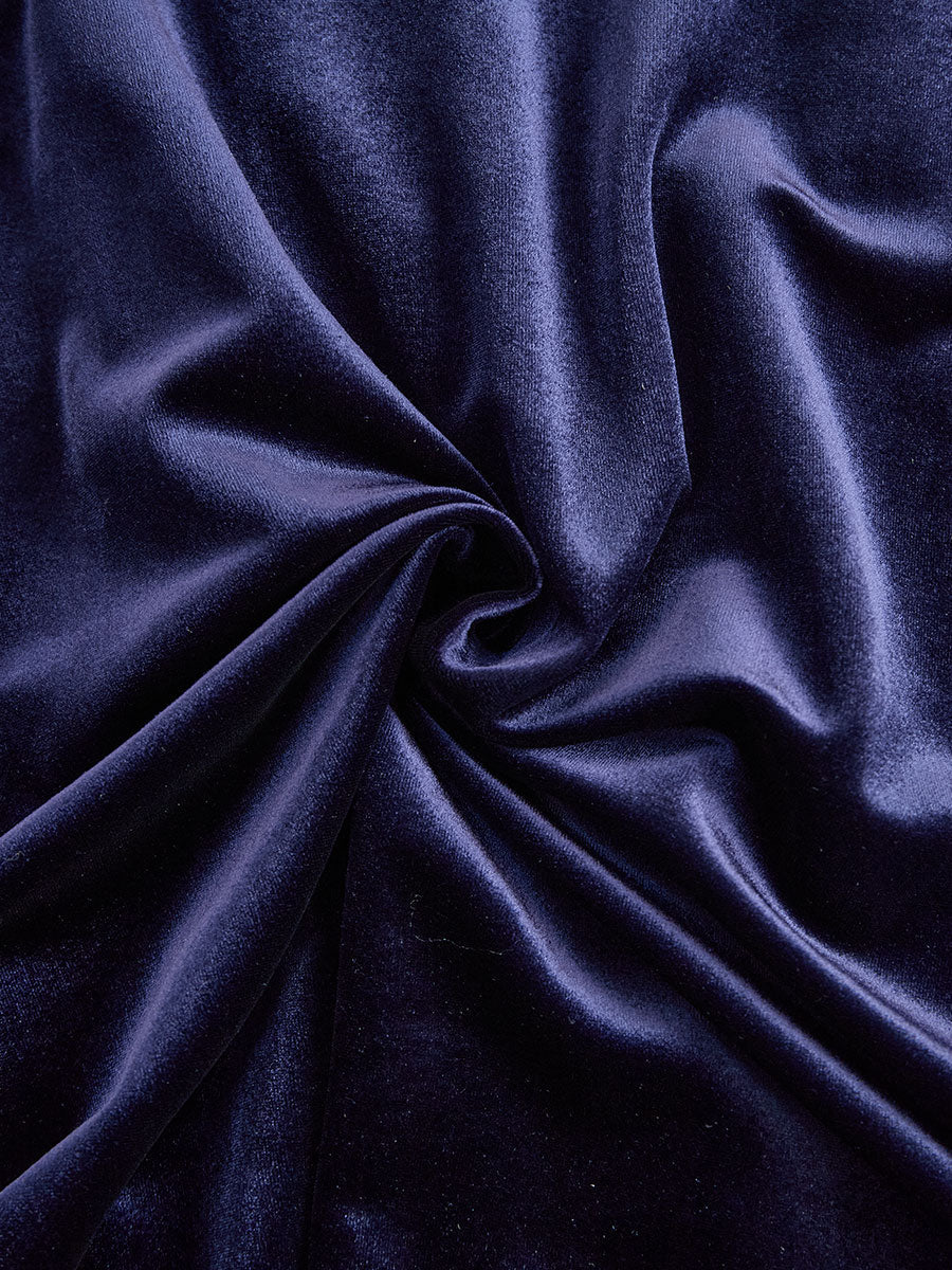Sibella | Velvet Long-Sleeve Midi Dress