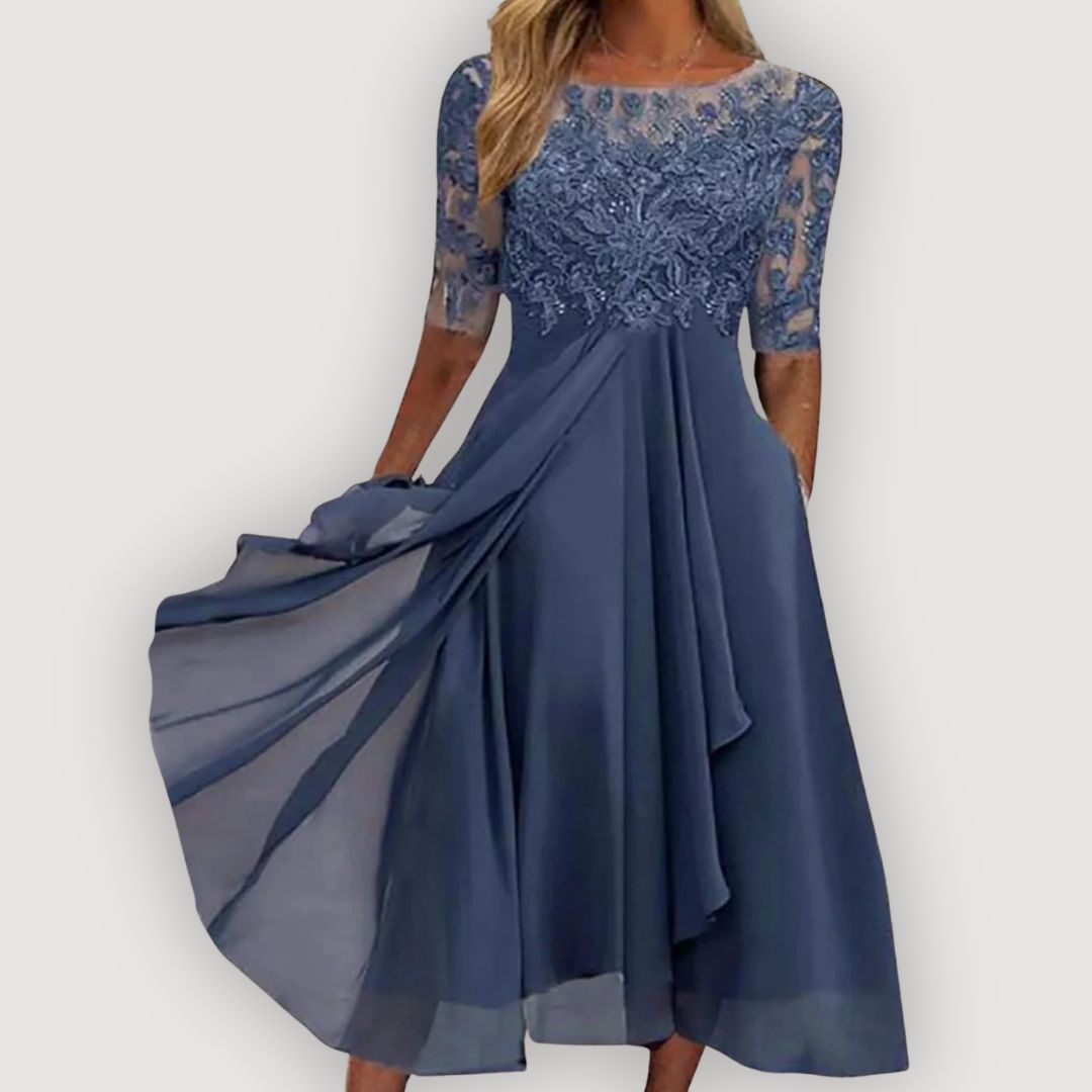 Marenna | Elegant Lace Midi Dress