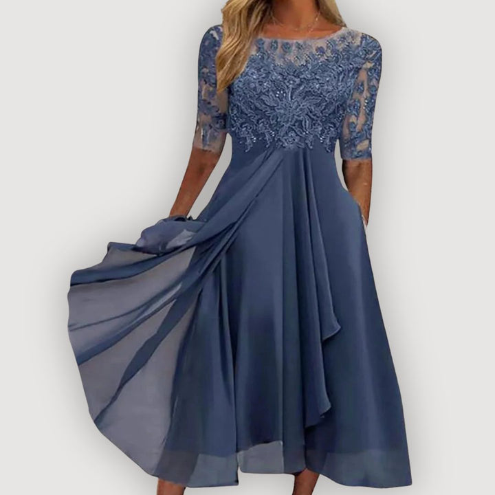 Marenna | Elegant Lace Midi Dress