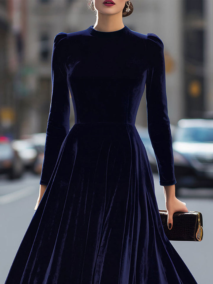 Elowon | Velvet Midi Dress