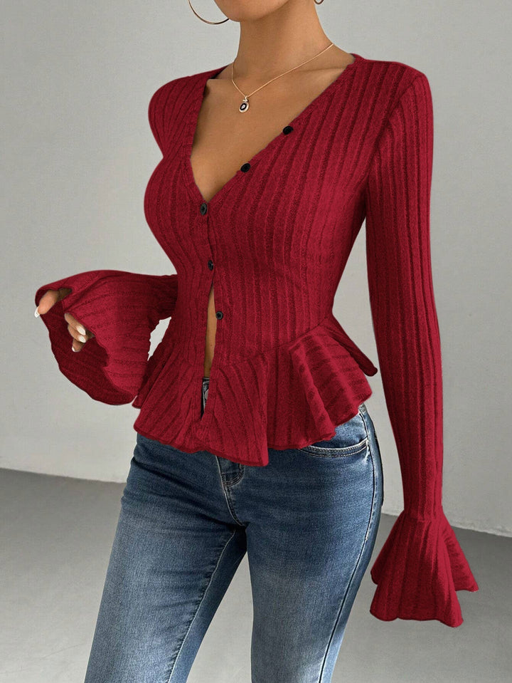 Clover | Elegant Ruffle Top