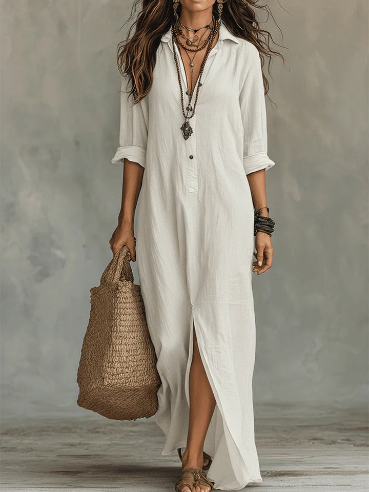 Soline | Buttoned Maxi Dress