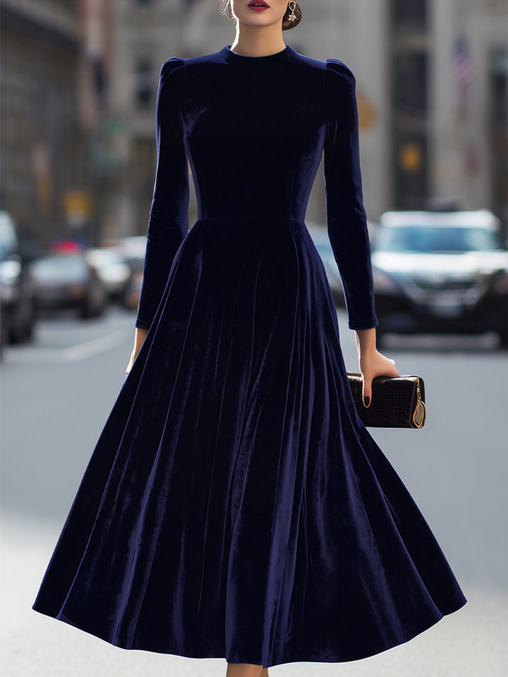 Elowon | Velvet Midi Dress