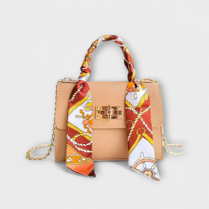 Celviera | Elegant Silk-Scarf Handbag
