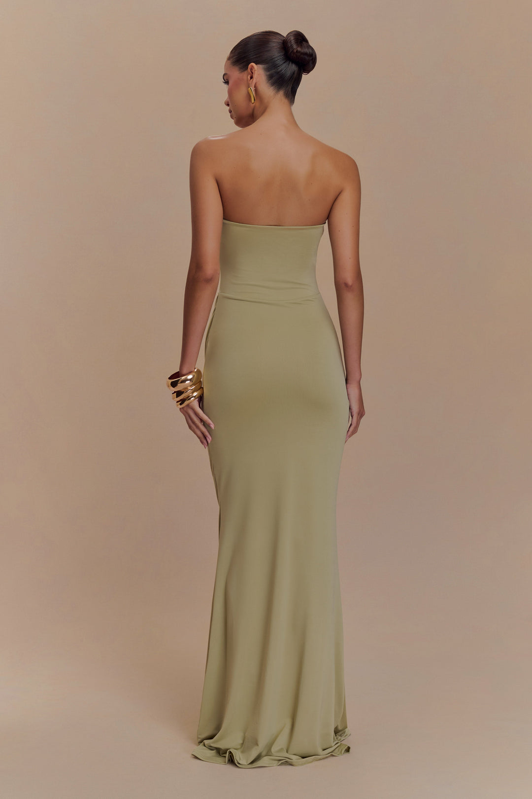 Madison | Slinky Maxi Dress - Sage