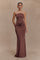 Madison | Slinky Maxi Dress - Chocolate