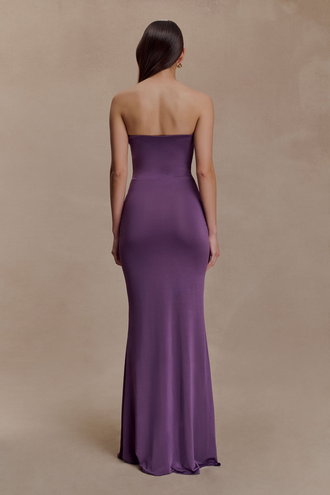 Madison | Slinky Maxi Dress - Purple