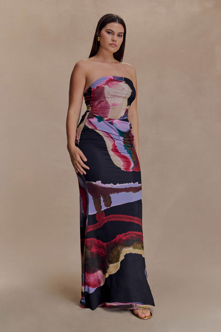 Madison | Slinky Maxi Dress - MultiColoured