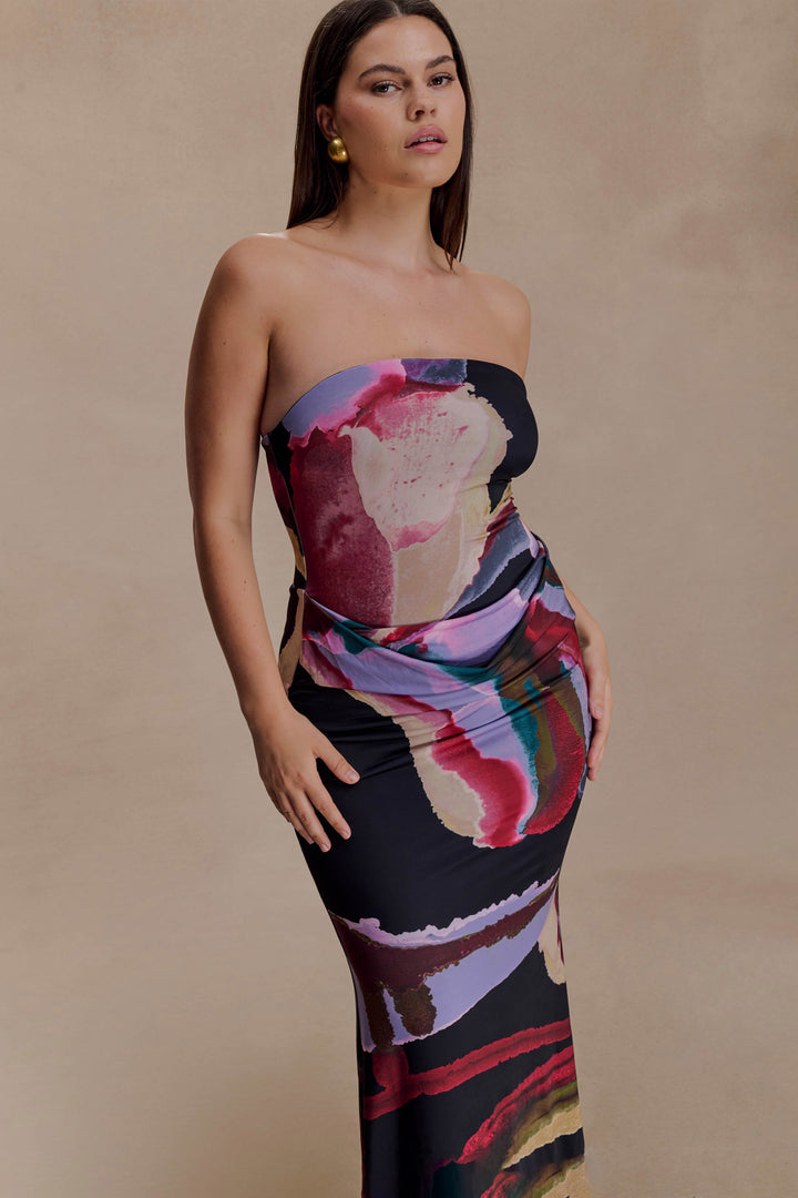 Madison | Slinky Maxi Dress - MultiColoured