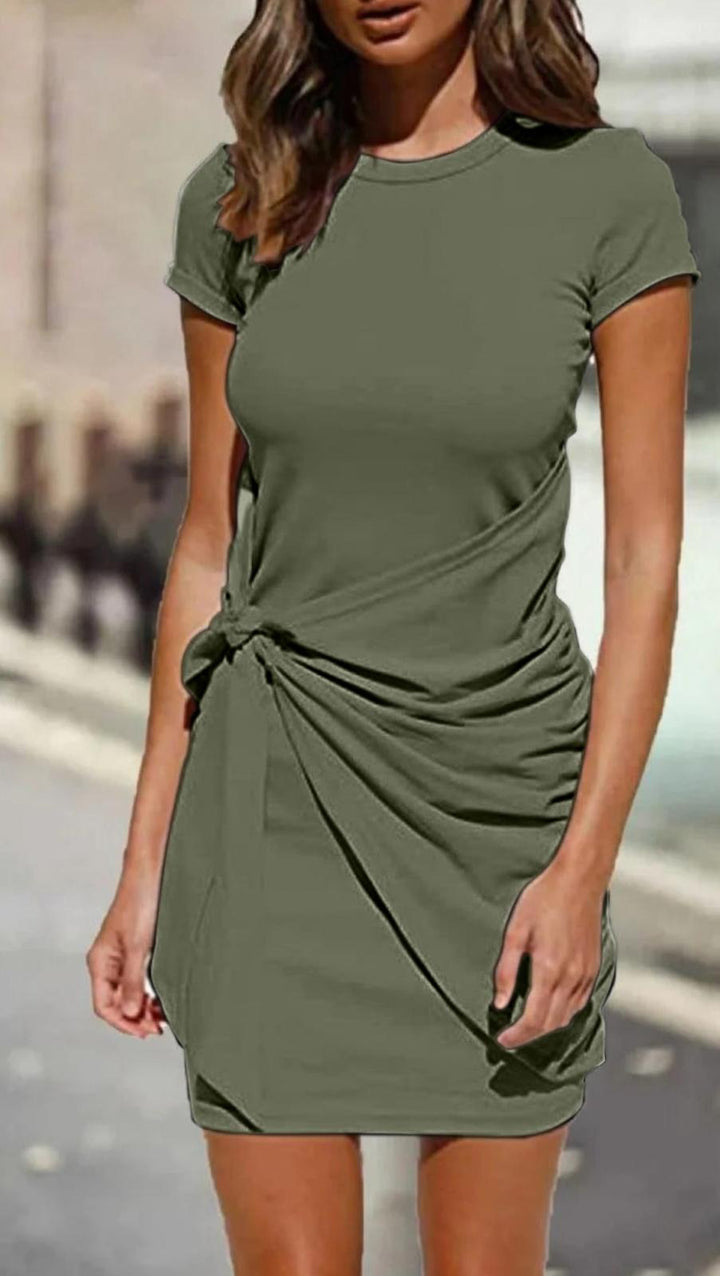 Conny | Elegant Draped Short Dress