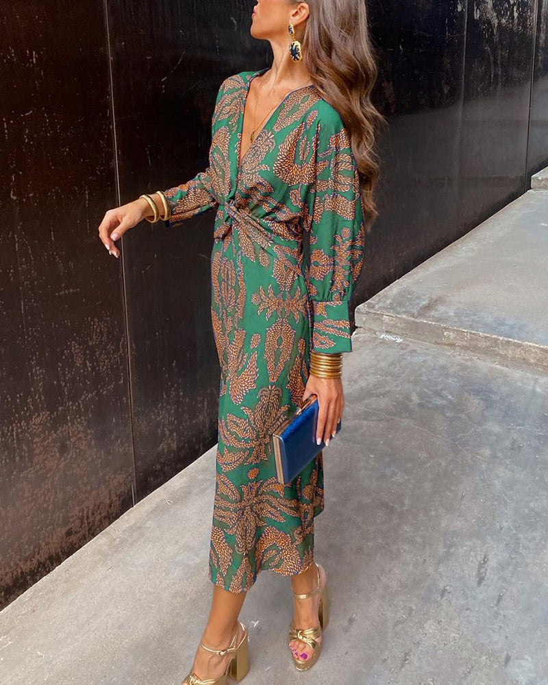Silvana | Printed Midi Dress