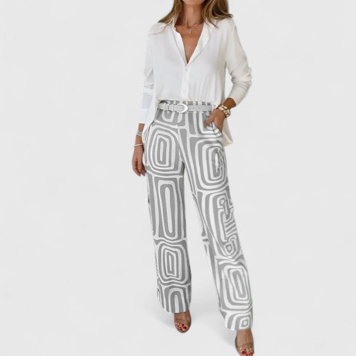 Kira - Chic Two-Piece Set with Complimentary Belt
