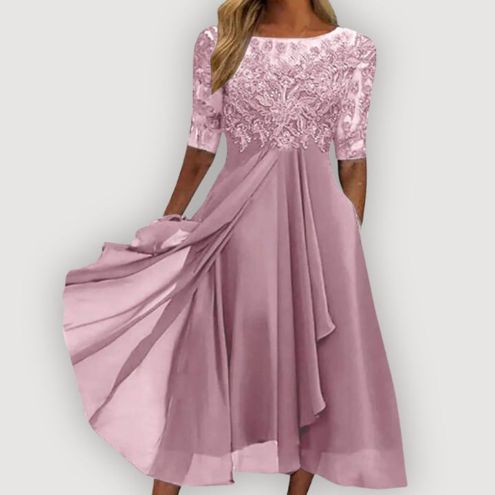 Marenna | Elegant Lace Midi Dress