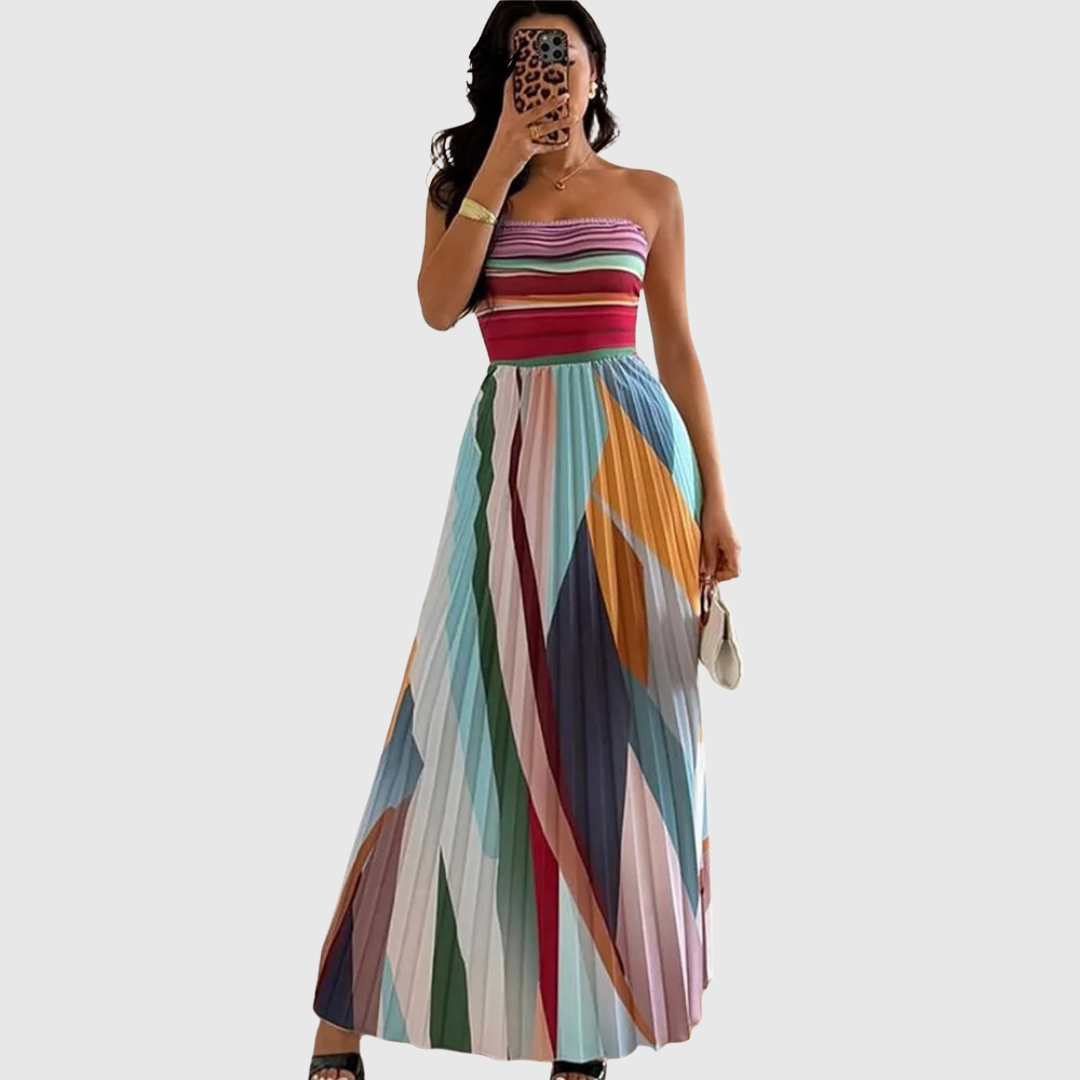 Virella | Pleated Evening Dress