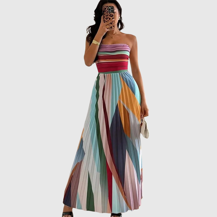 Virella | Pleated Evening Dress